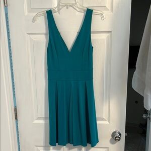 Eight Sixty Blue Fit and Flare Mini Dress